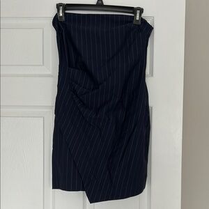 Wild Fable Black and Blue Asymmetrical Pencil Dress